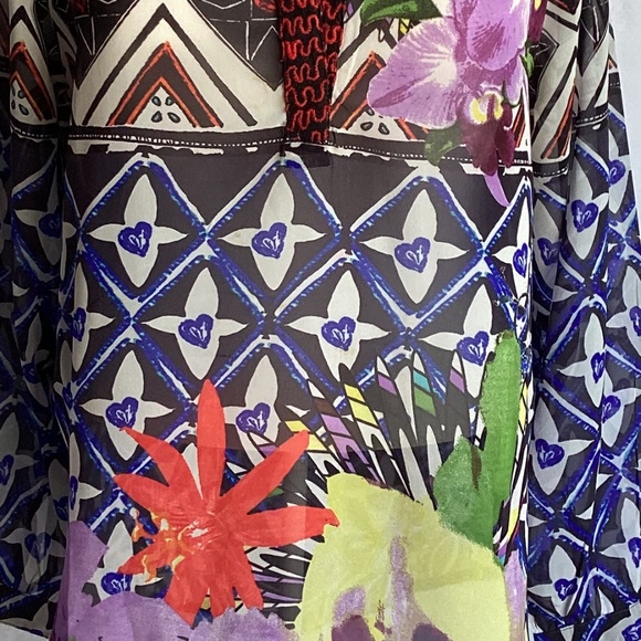 Desigual Multi Color Pattern Long Sleeve Top - Picture 3 of 3